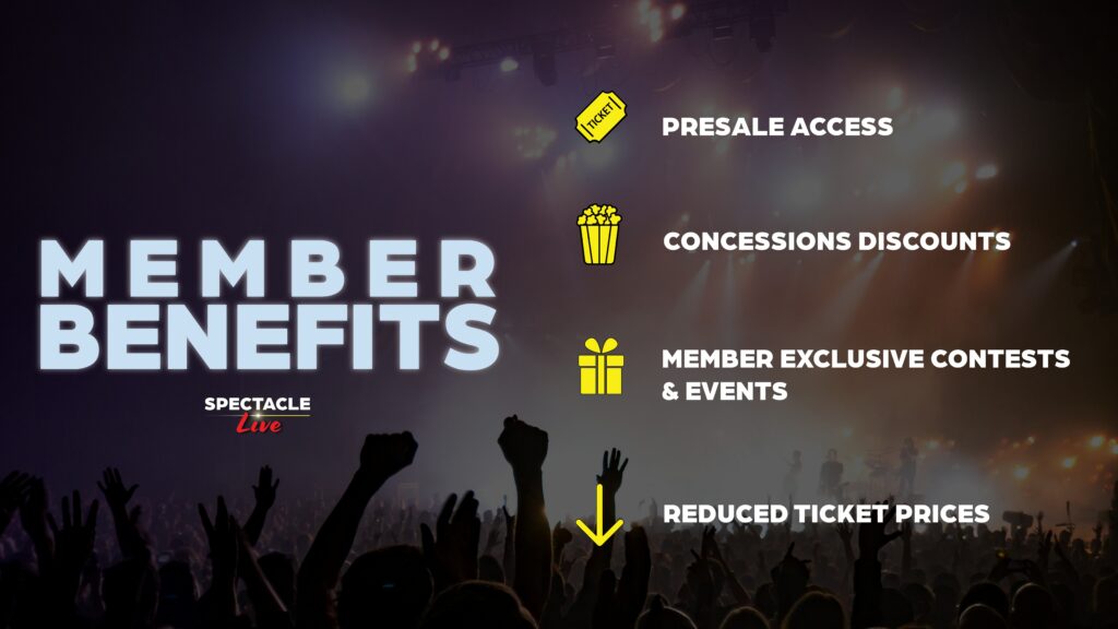 Member Benefits for Spectacle Live Members